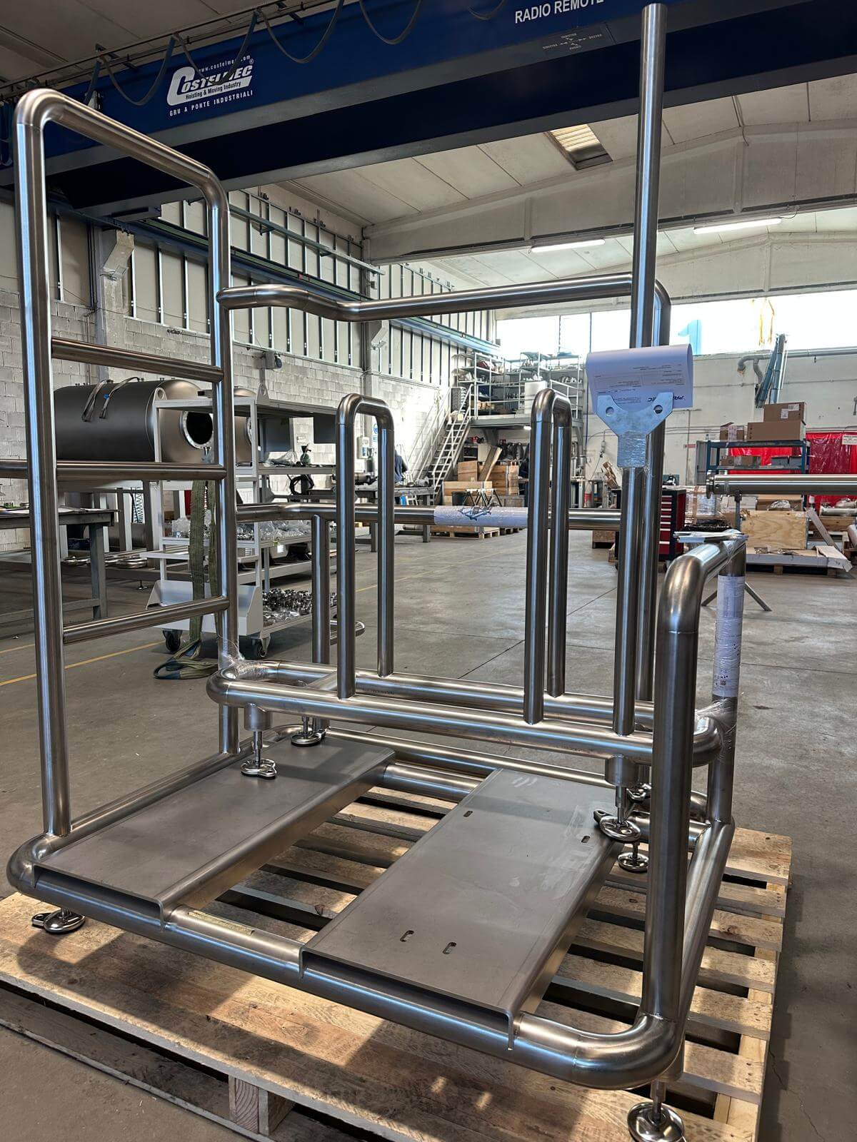 carrello inox impianto parmatec 1