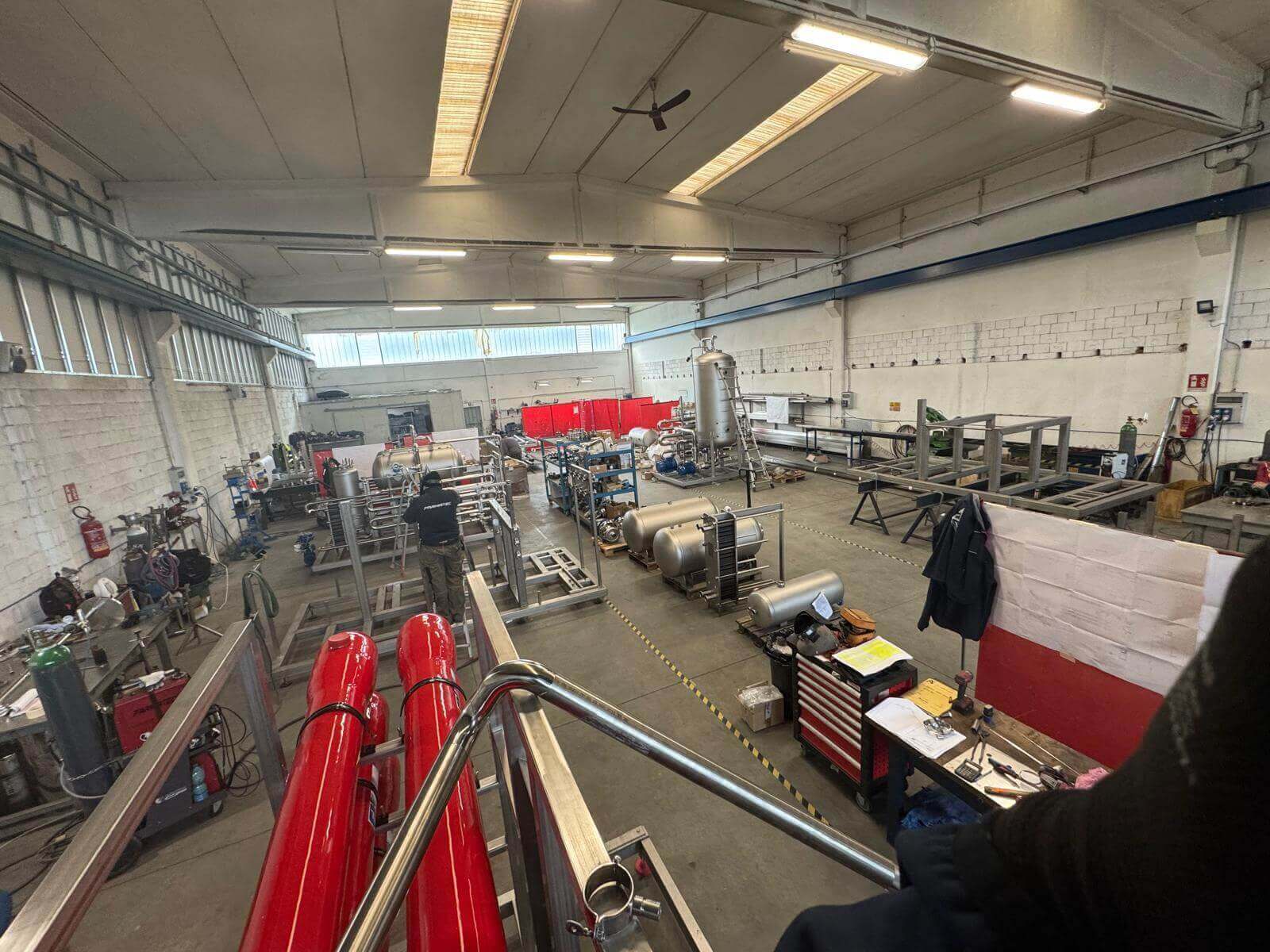 officina parmatec vista dallalto produzione