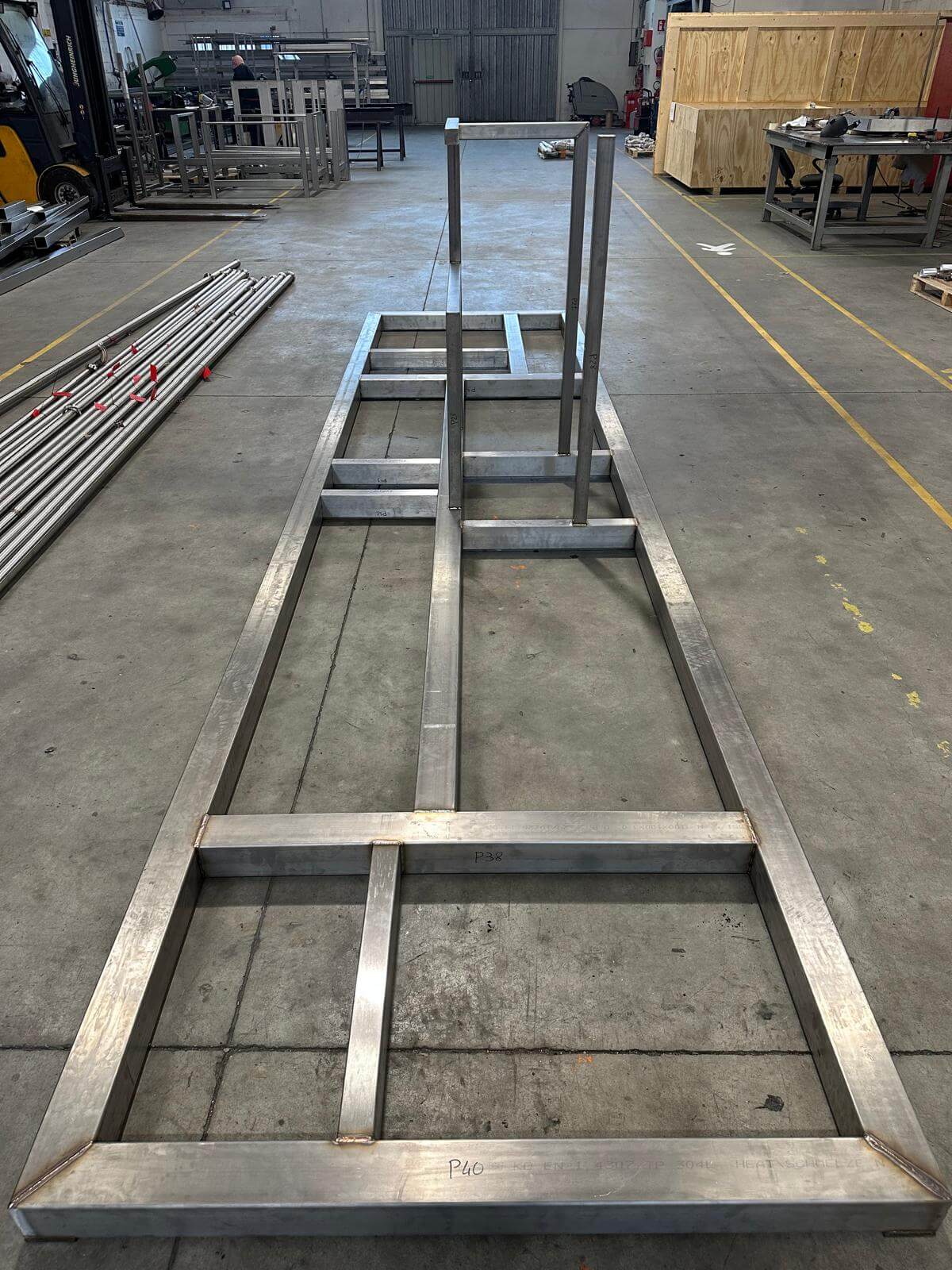 telaio acciaio inox carpenteria parmatec